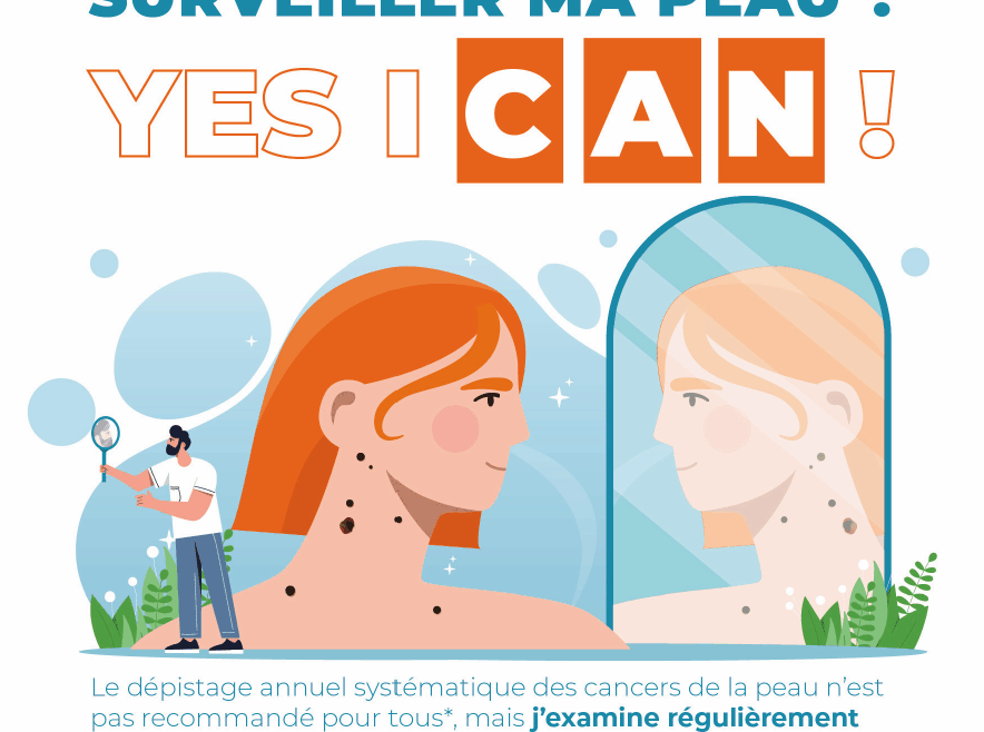 Campagne d’auto-dépistage des cancers cutanés : « YES, I CAN » lancée par la Société Française de Dermatologie