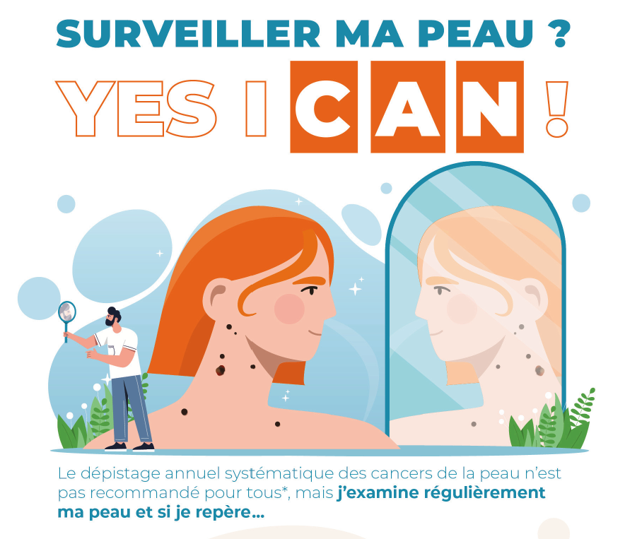 Campagne d’auto-dépistage des cancers cutanés : « YES, I CAN » lancée par la Société Française de Dermatologie